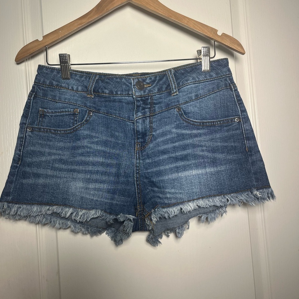 Mudd Blue Frayed Jean Shorts Y2K vintage